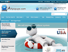 Tablet Screenshot of aapopups.com